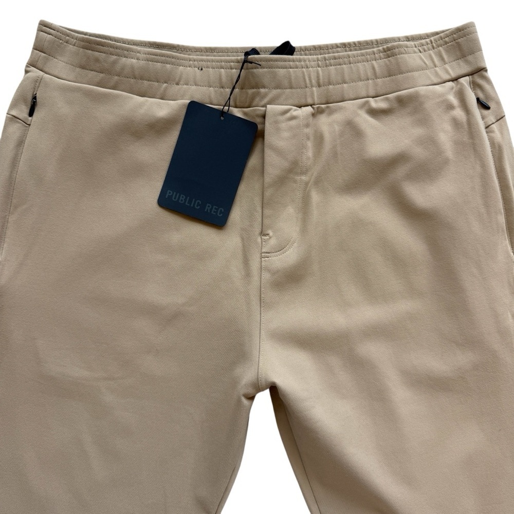 NWT Public Rec All Day Every Day Pants Stretch Elastic Waist Jogger 38x32 Khaki